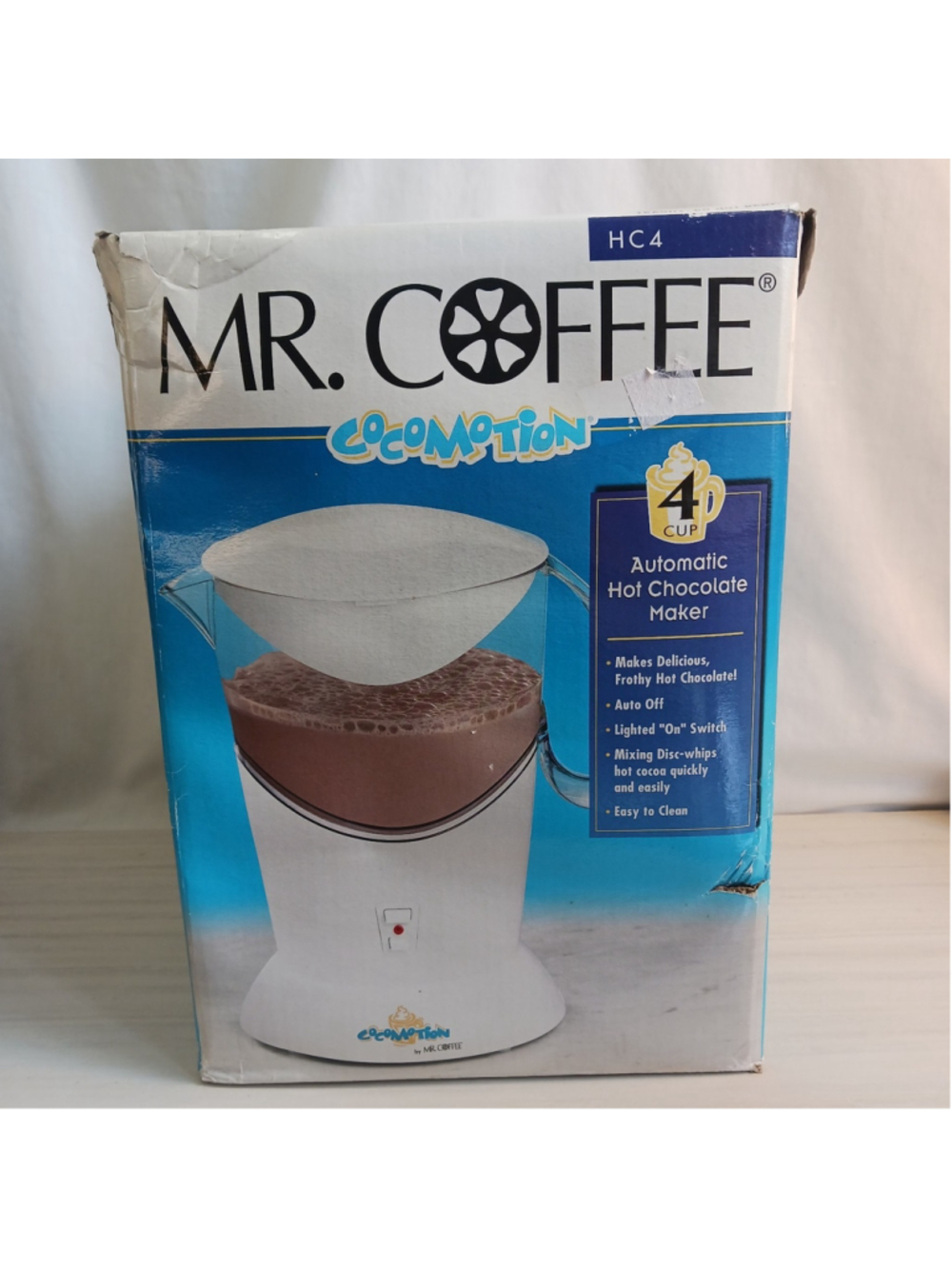 Mr. Coffee Cocomotion HC4 Automatic Hot Chocolate Maker 4 Cup New Open Box